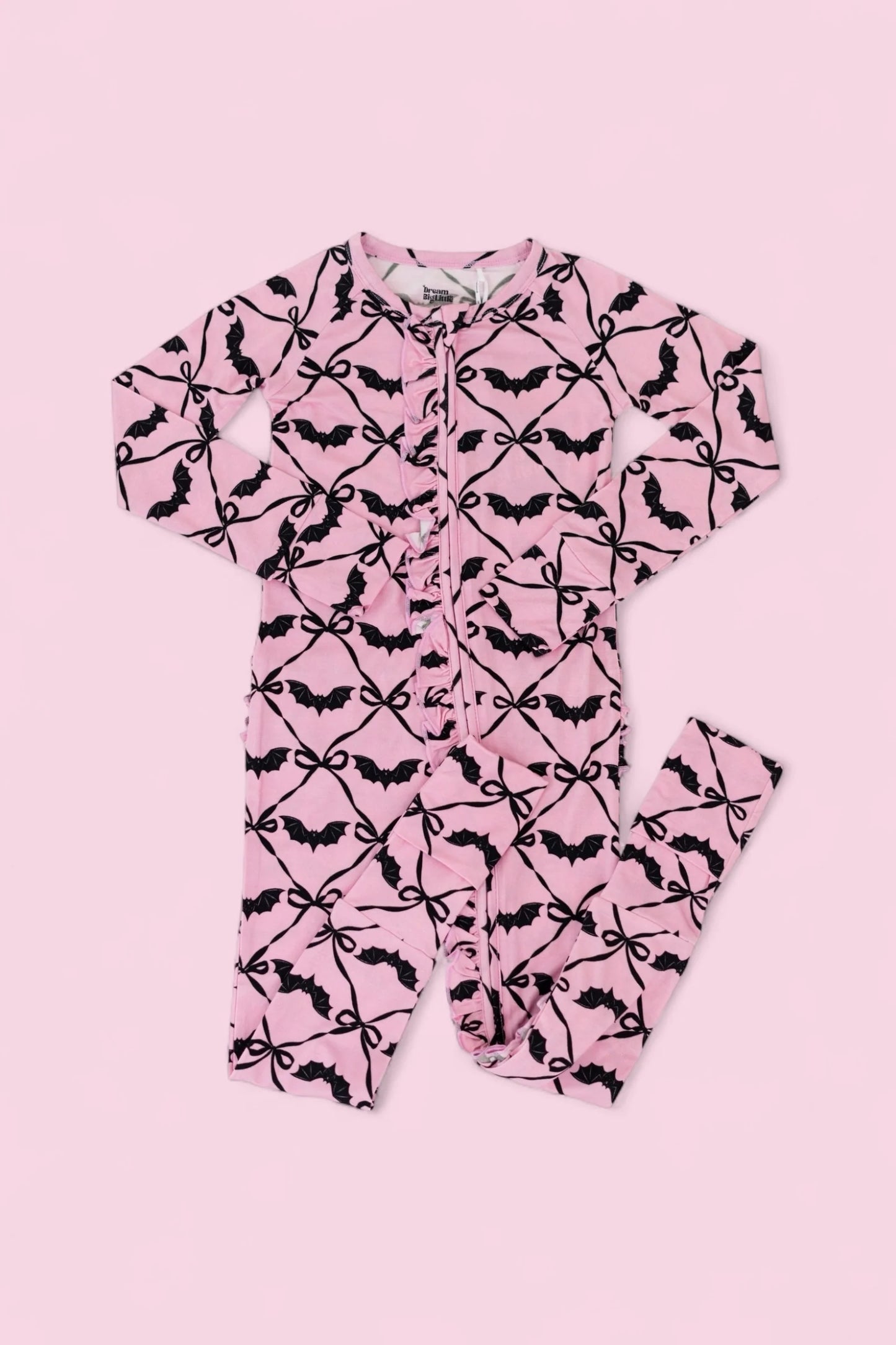 Dream Big: Batty Bows Ruffle Bamboo Zippy