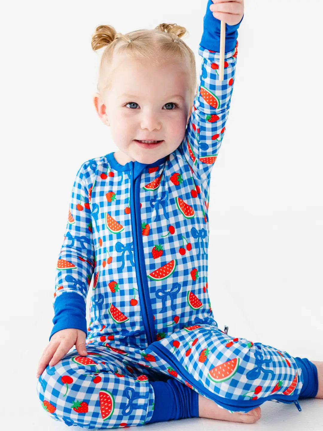 Kiki + Lulu: Berry Cool Bamboo Zippy Romper