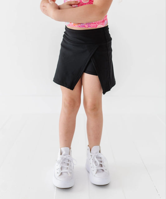 Made By Molly: Black Side Split Active Skort