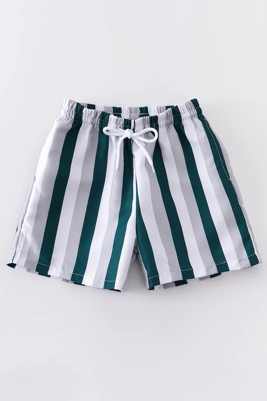 Boys Stripe Swim Trunks