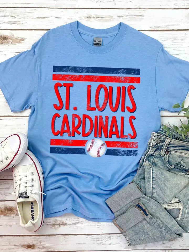 Columbia Blue STL Cardinals T-shirt