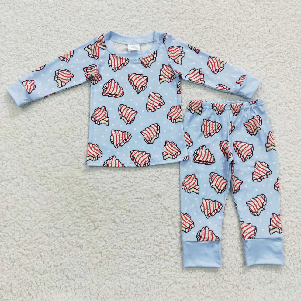 Christmas Tree Snack Cake Print PJ's