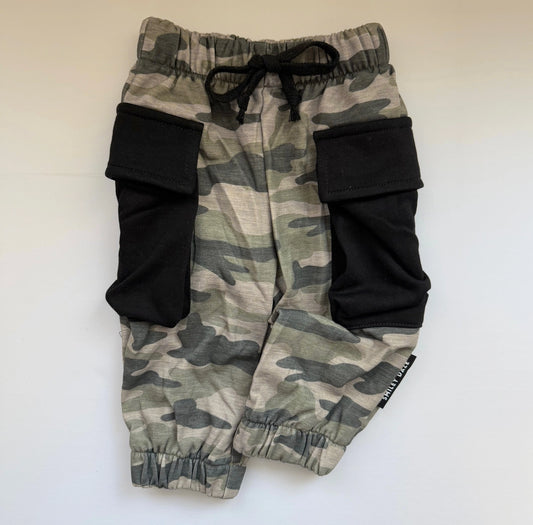 Smiley Daze: Camo Cargo Joggers