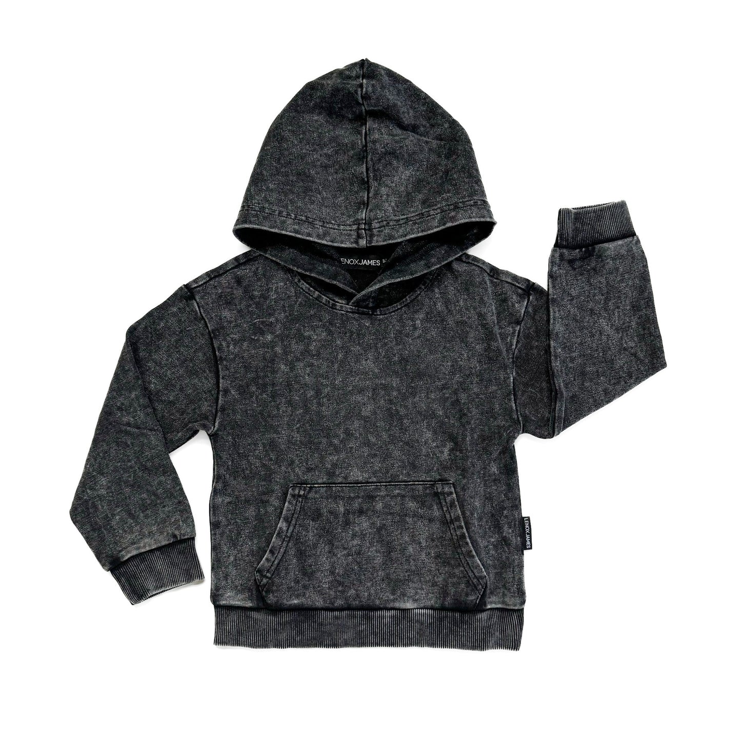 Lenox James- Charcoal Acid Wash Hoodie