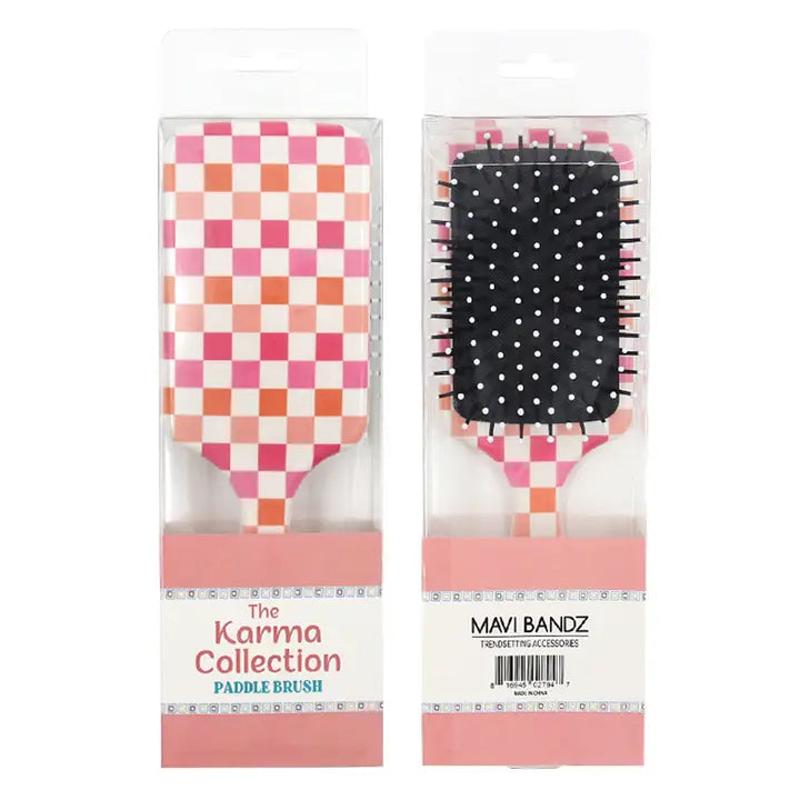 Karma Collection Fun Pattern Paddle Hair Brush