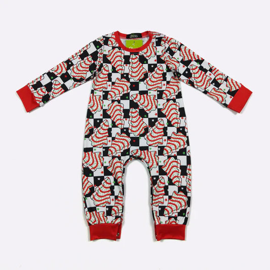 Checkered Tree Cakes Romper