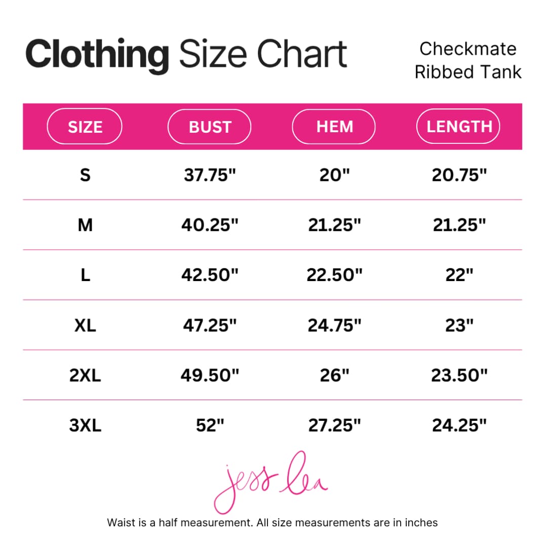 Checkmate Ribbed Tank- Orange