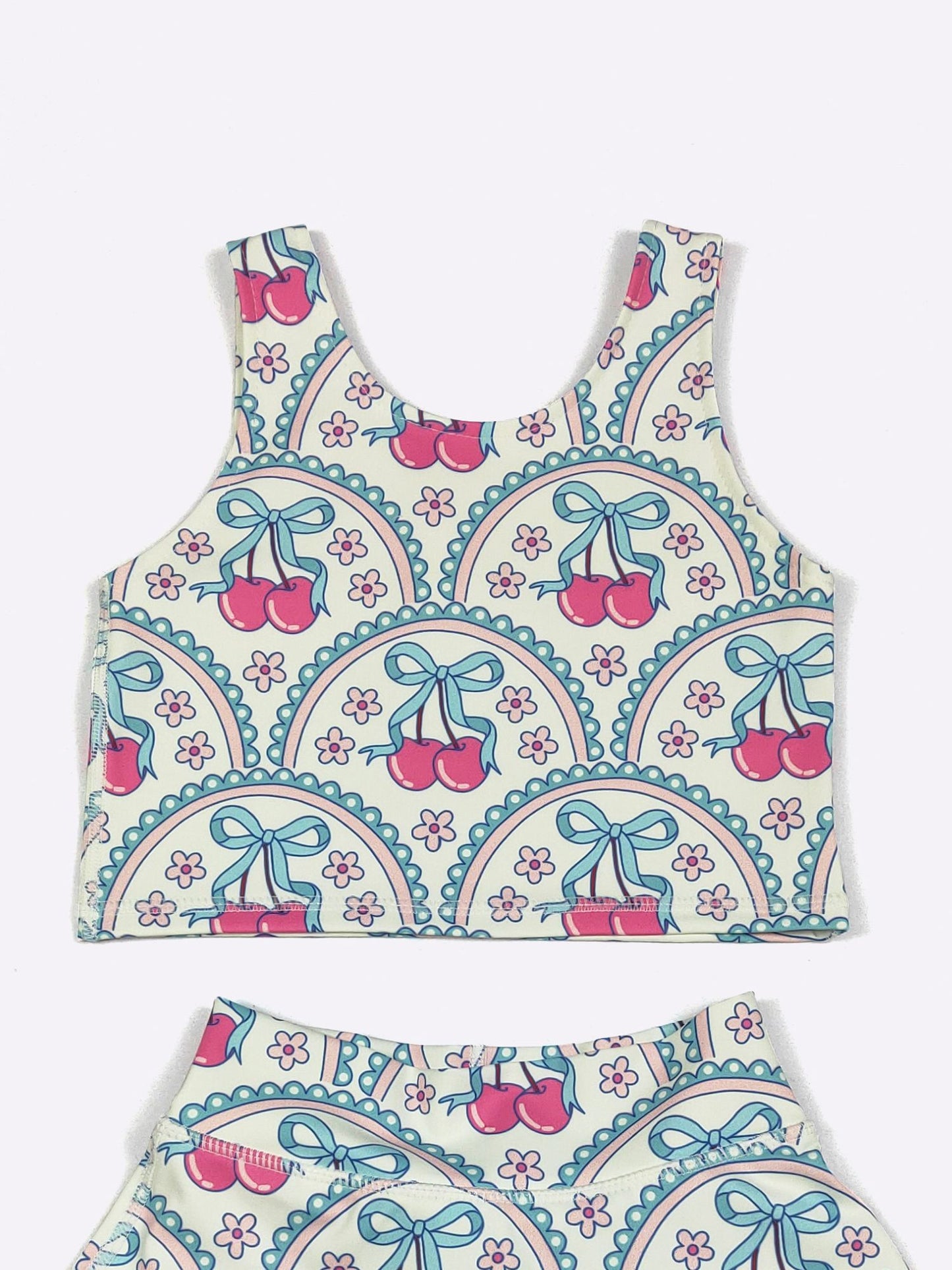 Cherry Chic Girls Athletic Skort Set
