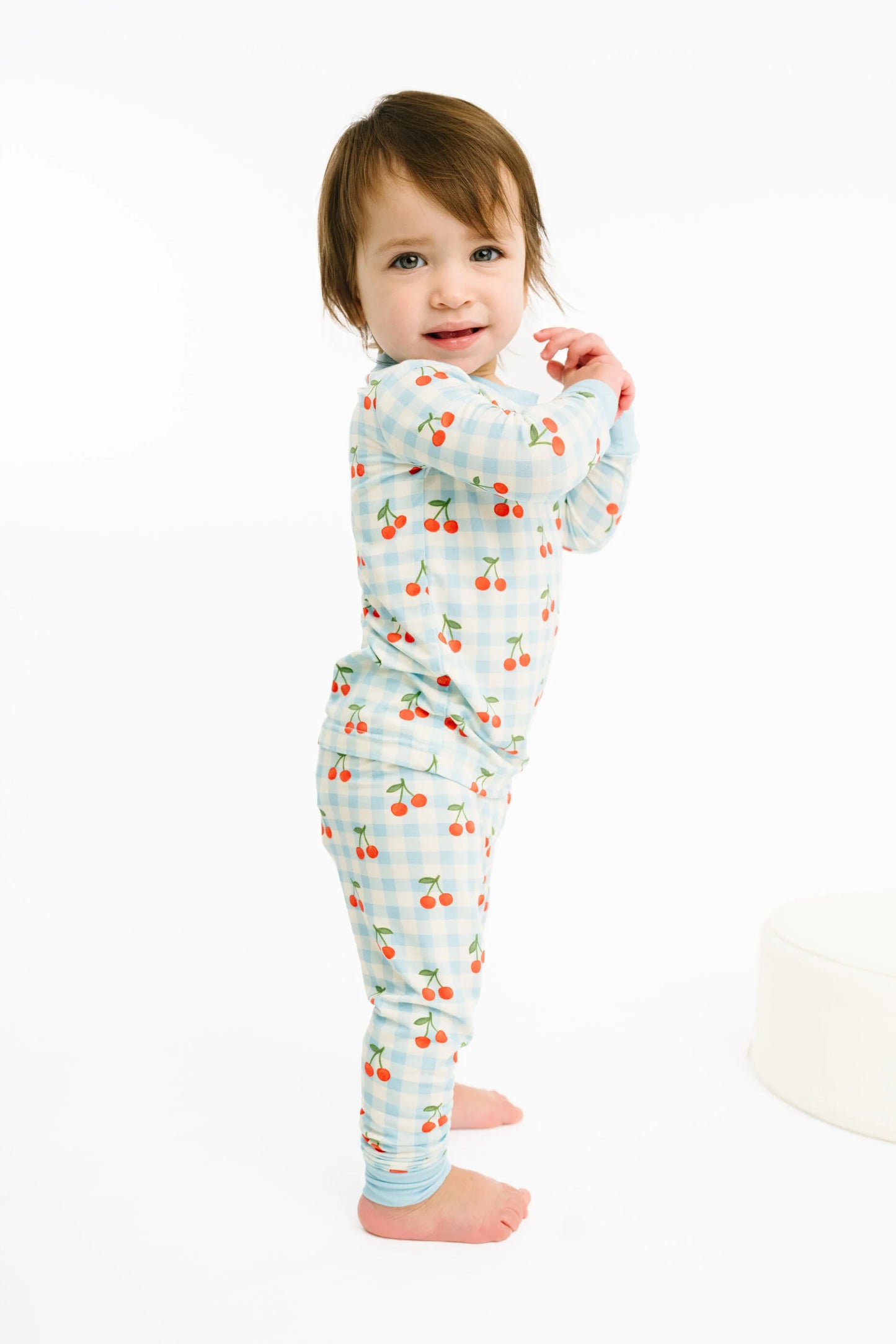 Little One Shop: Cherry Picnic Bamboo Two Piece Set