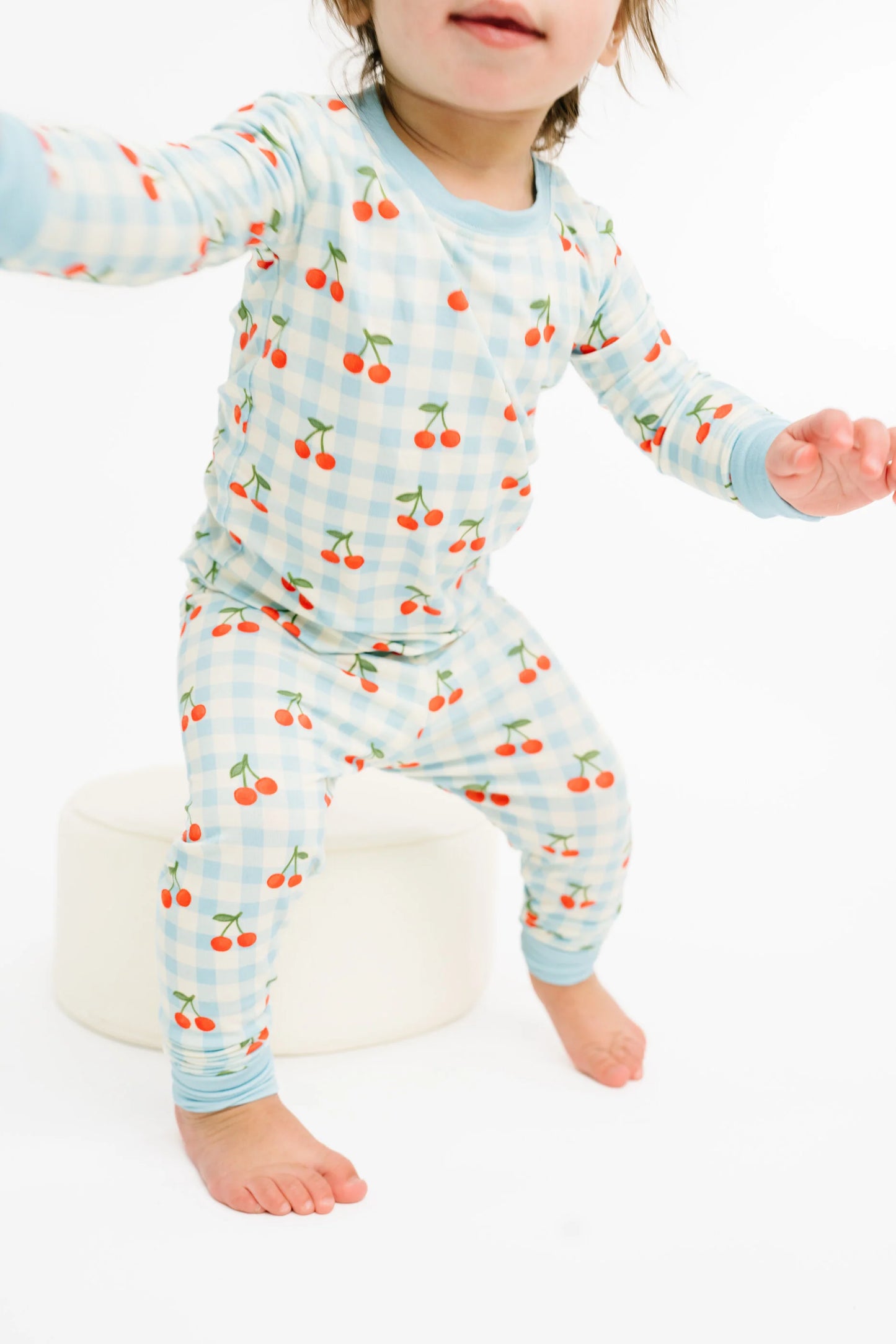 Little One Shop: Cherry Picnic Bamboo Two Piece Set