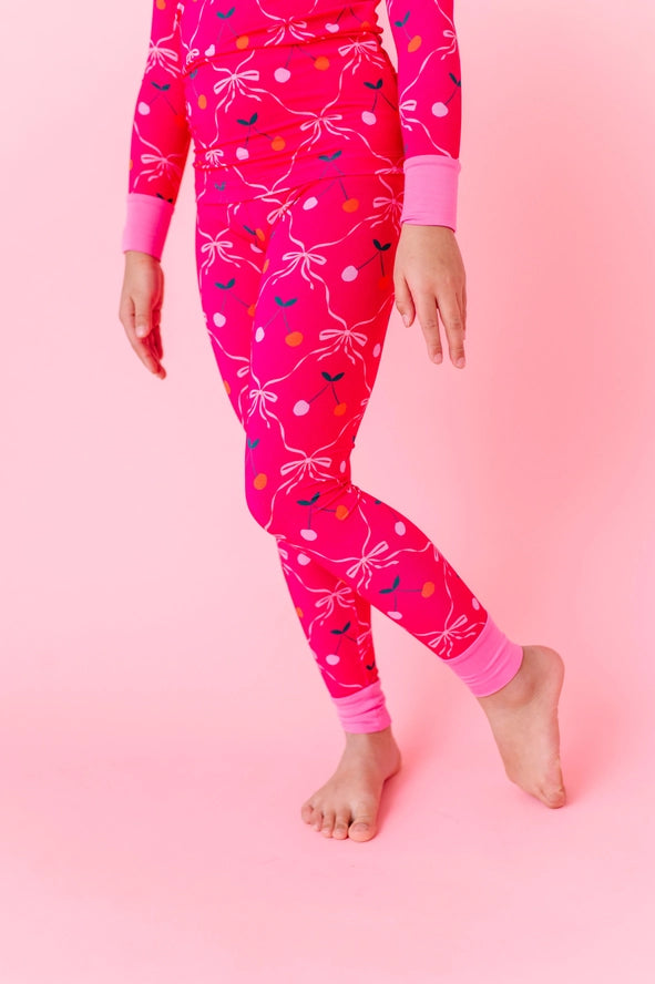 Kiki + Lulu: Cherry Wild Bamboo Two Piece Set
