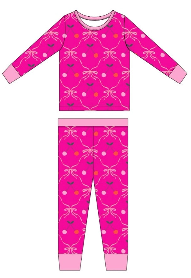 Kiki + Lulu: Cherry Wild Bamboo Two Piece Set