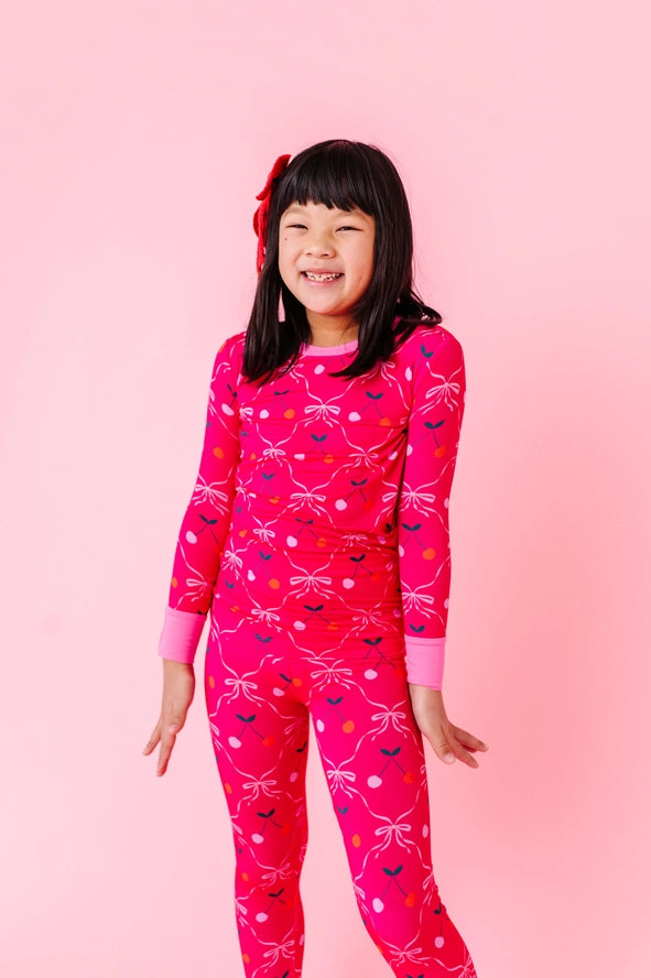 Kiki + Lulu: Cherry Wild Bamboo Two Piece Set