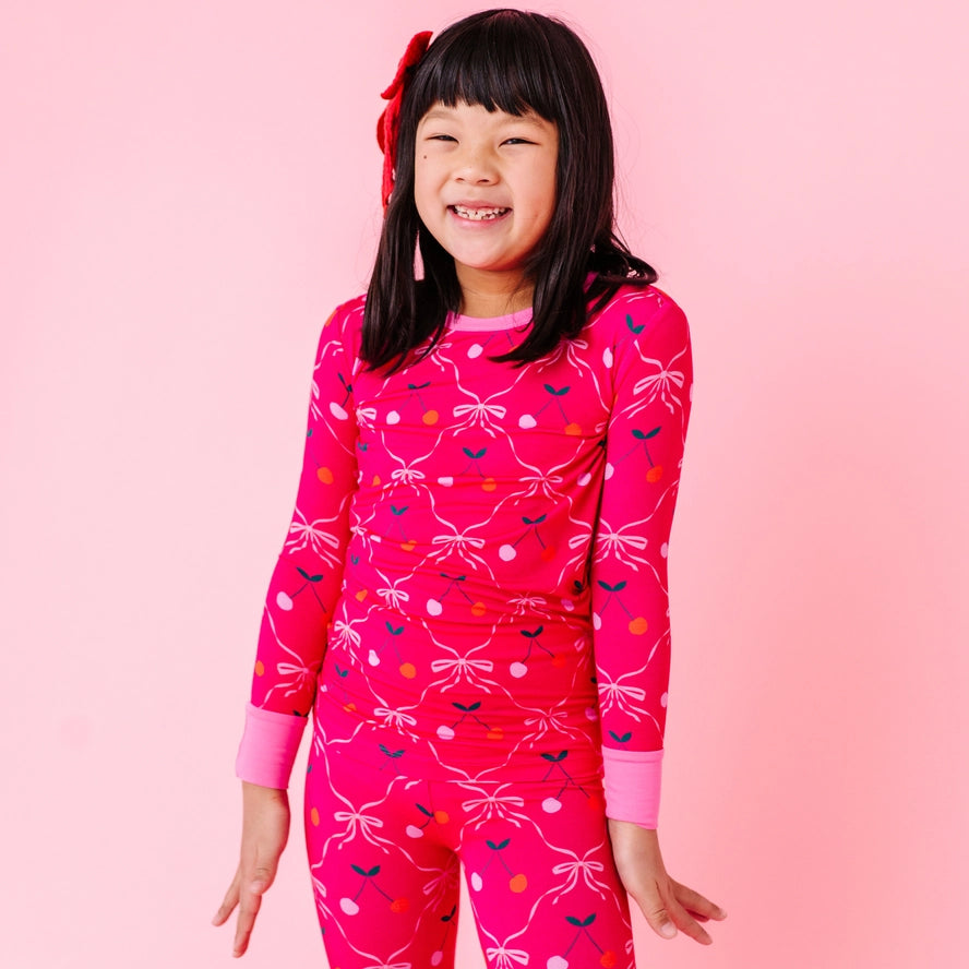Kiki + Lulu: Cherry Wild Bamboo Two Piece Set