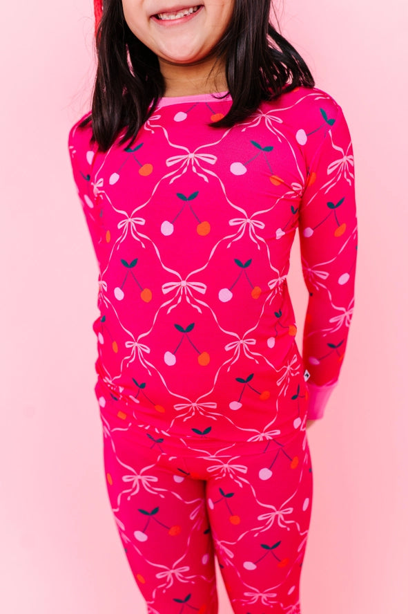 Kiki + Lulu: Cherry Wild Bamboo Two Piece Set