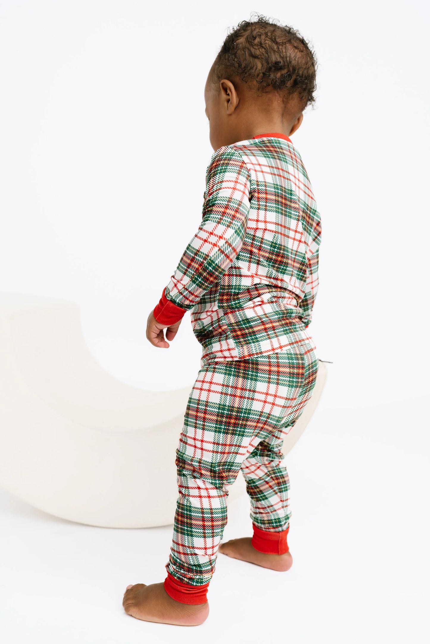 Little One Shop: Christmas Plaid Bamboo Two Piece Set