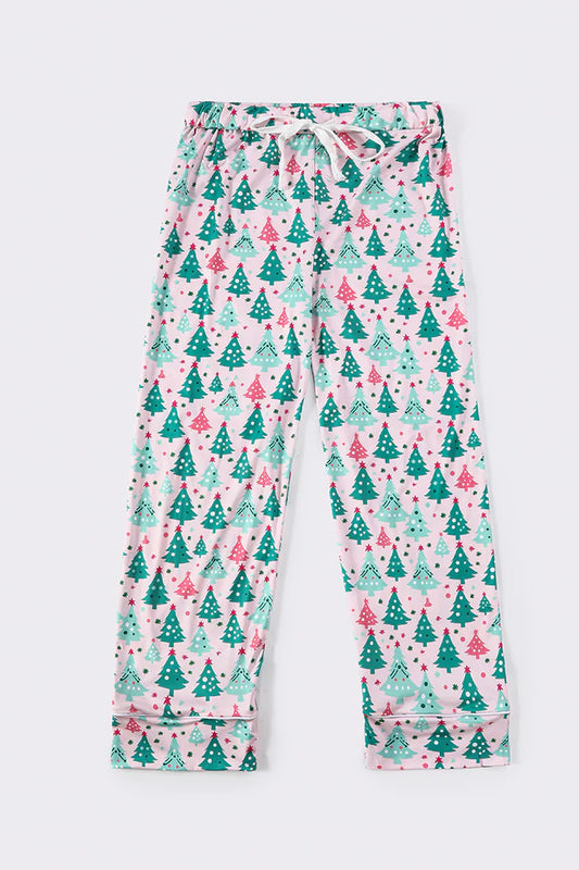 Women's Christmas Tree Print PJ Pants