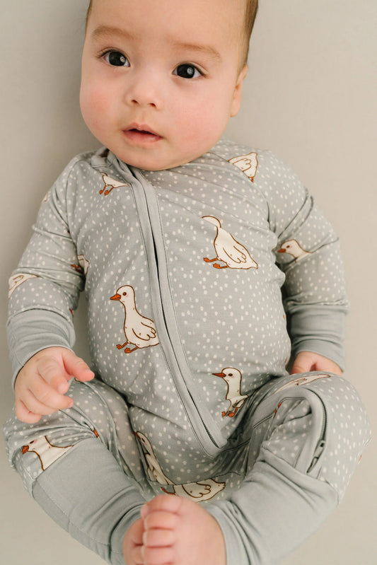 Little One Shop: Classic Goose Bamboo Zippy Romper