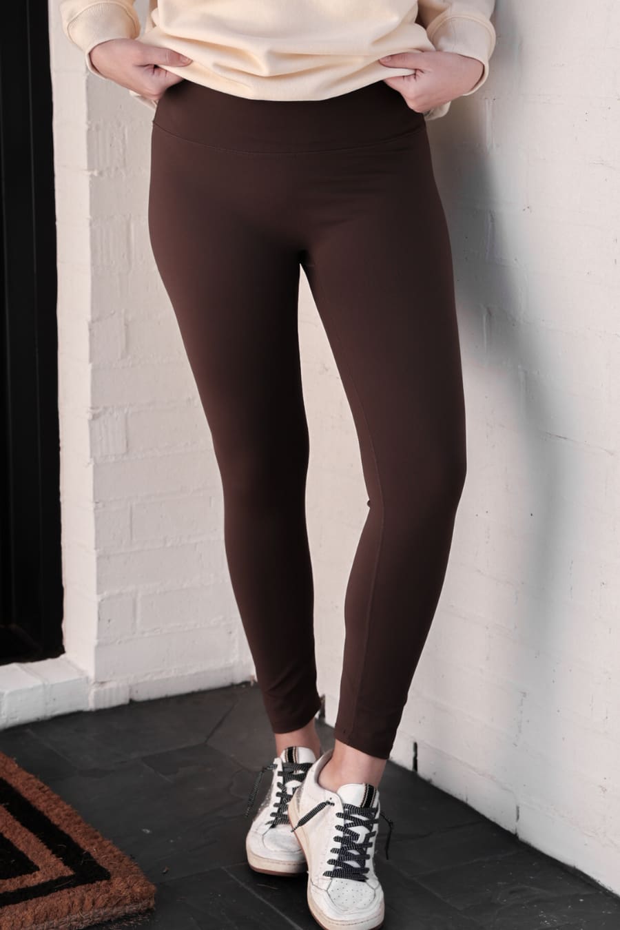 Compression Leggings- Chocolate