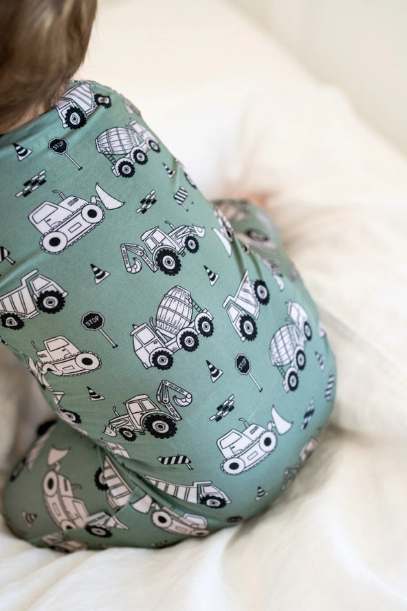 Boosh Baby: Construction Print Bamboo Zippy Romper