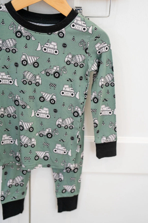 Boosh Baby: Construction Print Bamboo Two Piece Set
