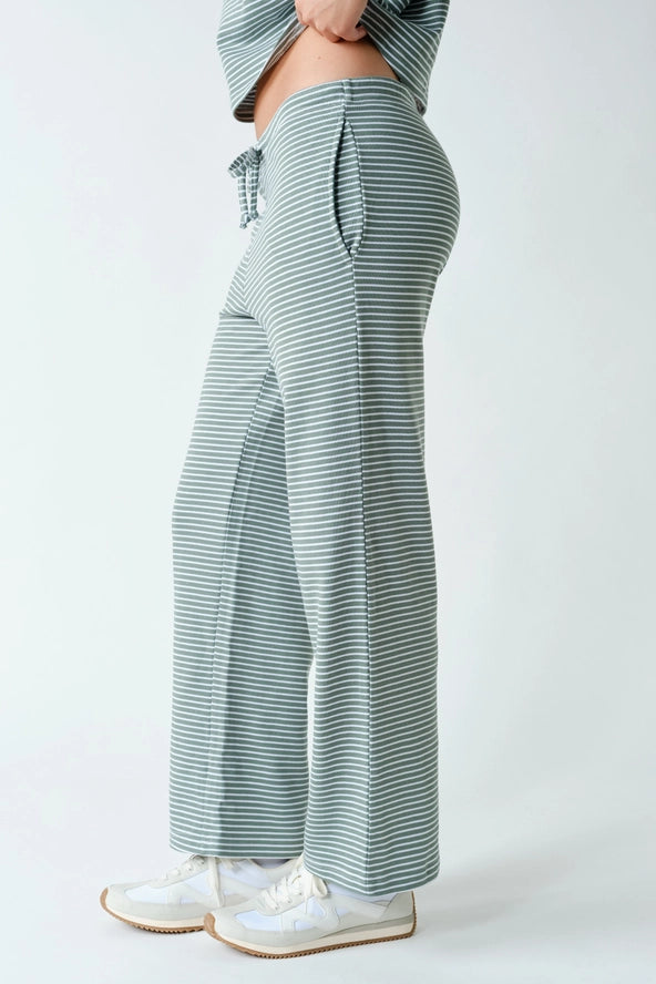 Mono B: Women's Coastal Striped Top & Pant Set (3) COLORS
