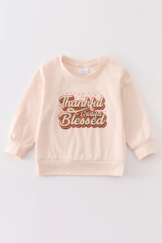 Cream Thankful Crewneck