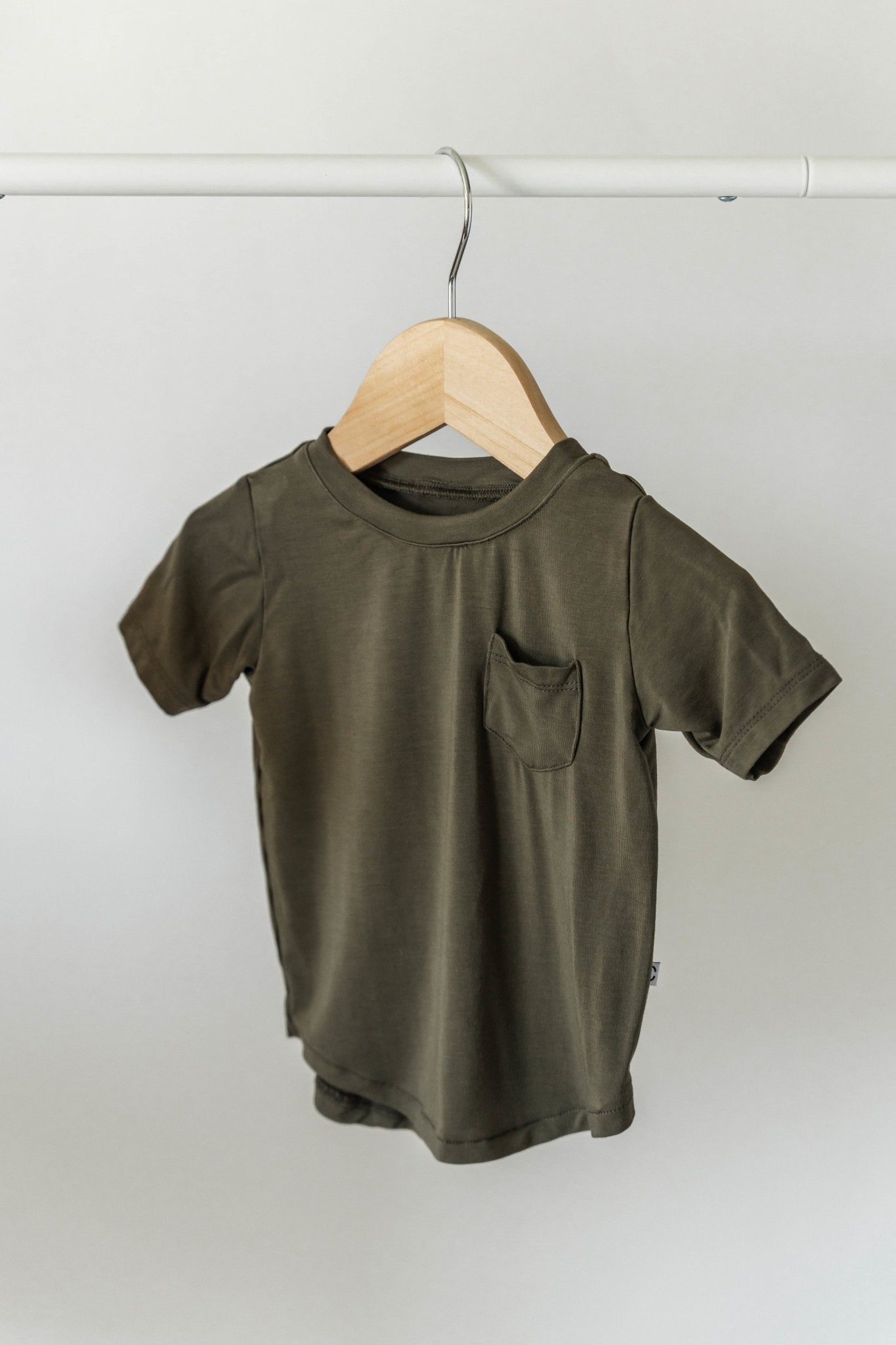 Pocket Tee- Dark Olive