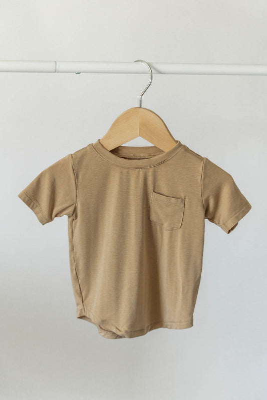 Pocket Tee- Desert Tan
