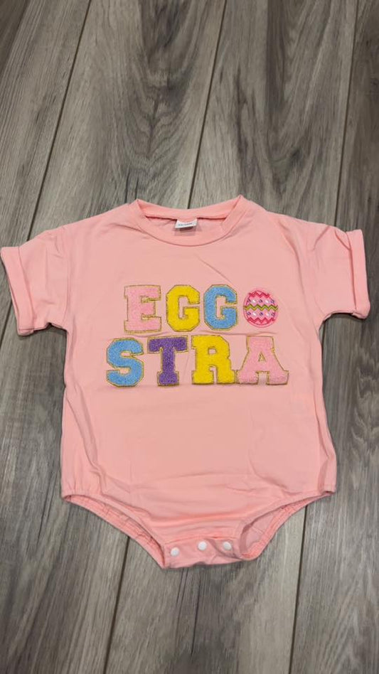 Pink Eggstra Bubble Romper