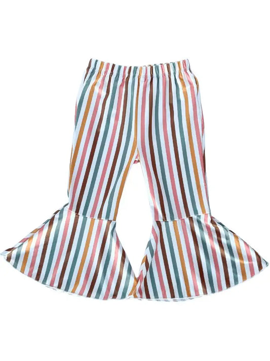 Bailey's Blossoms Fall Festival Stripe Bell Bottoms