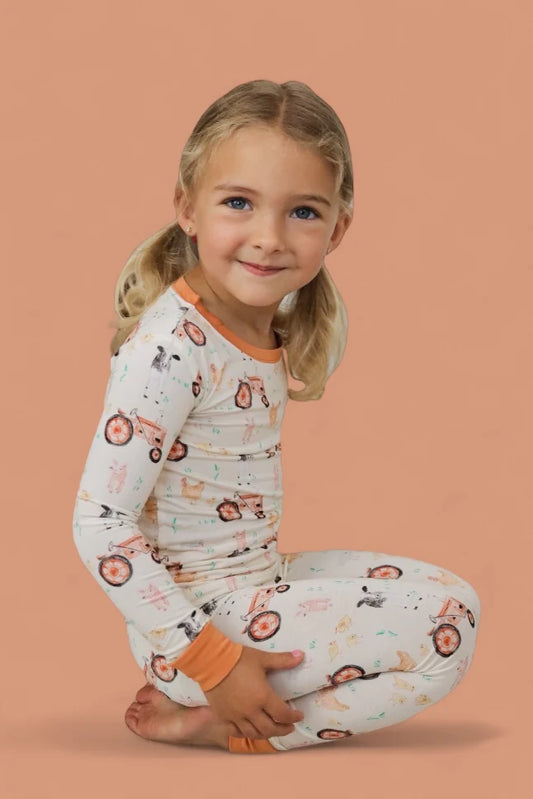 Dream Big: Farmyard Friends Bamboo Two Piece Long Set