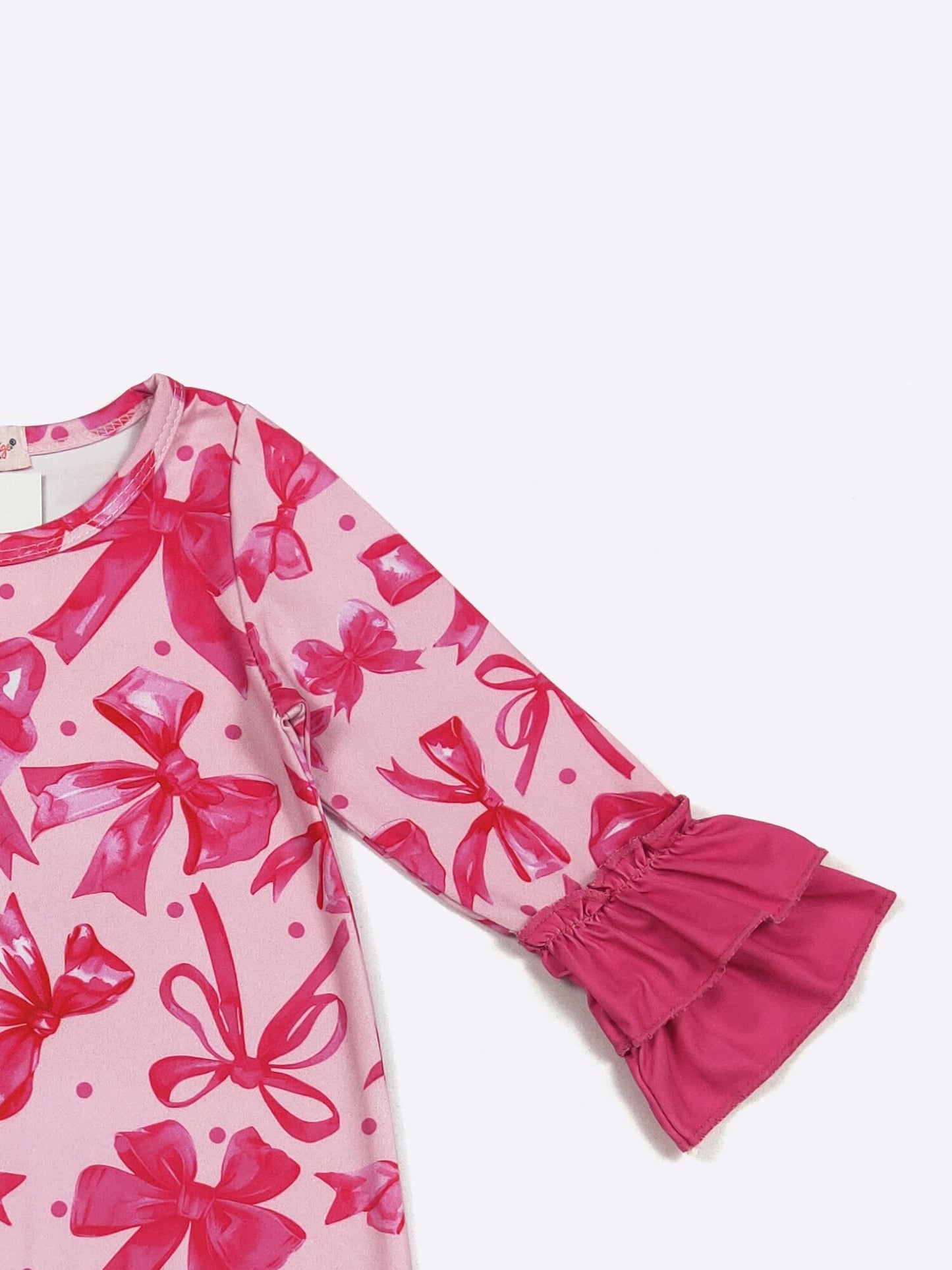 Fuchsia Coquette Ruffle Romper