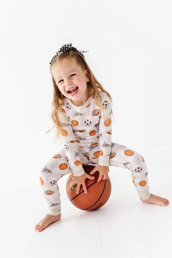 Kiki + Lulu: Game Day Gingham Bamboo Two Piece Set