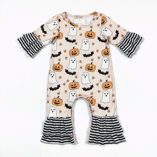 Girly Ghost Ruffle Romper