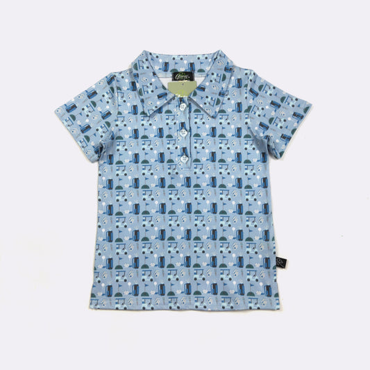Golf Blues Collar Shirt