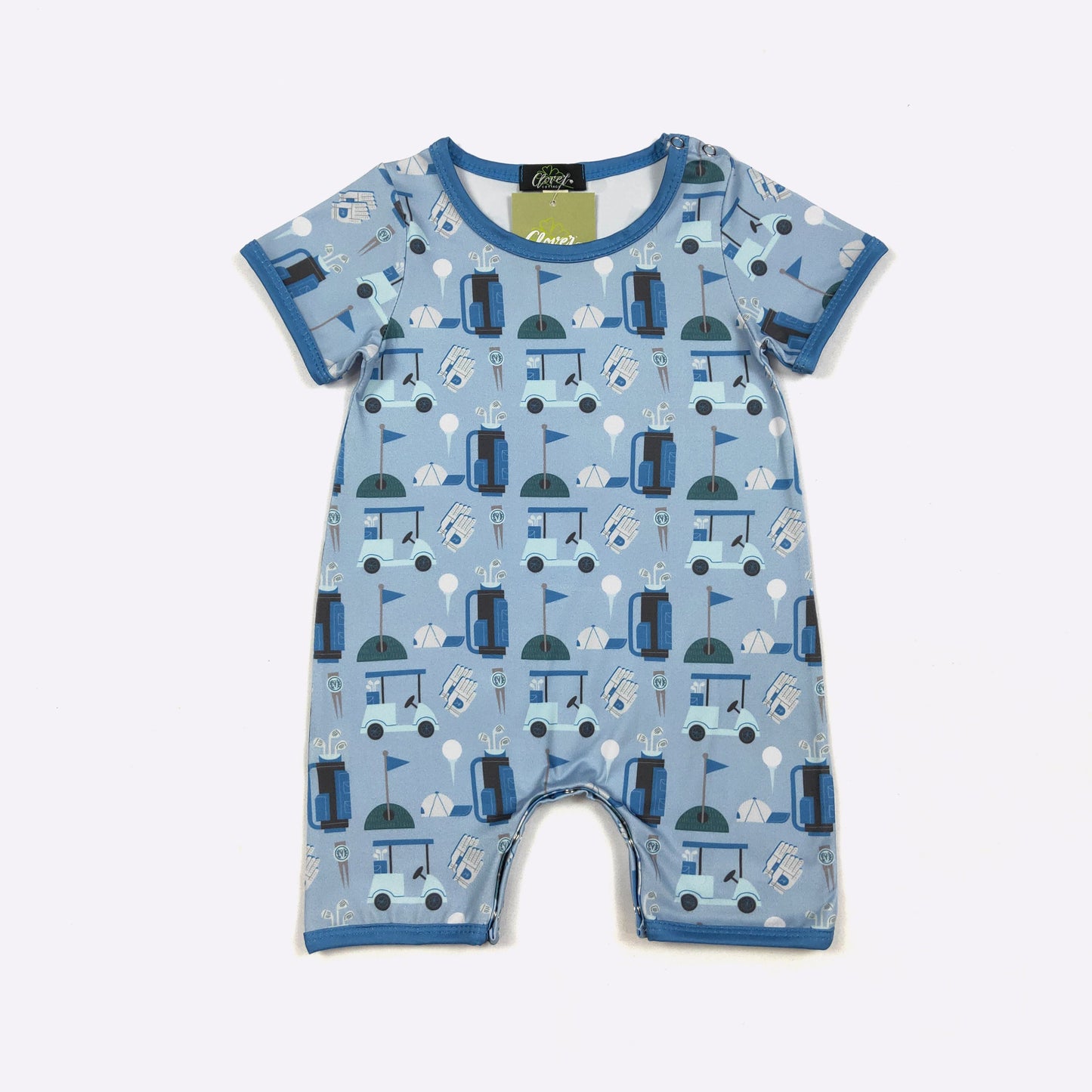 Golf Blues Short Romper