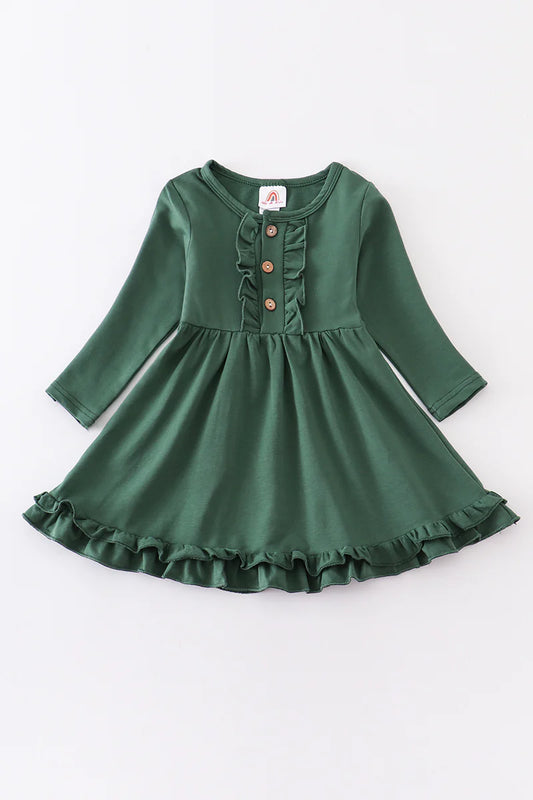 Green Ruffle Dress