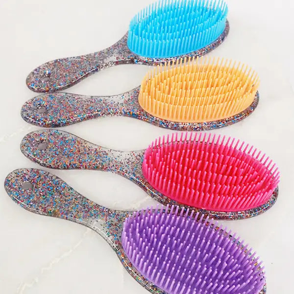 Mirror Hair Brush- MULTIPLE COLORS