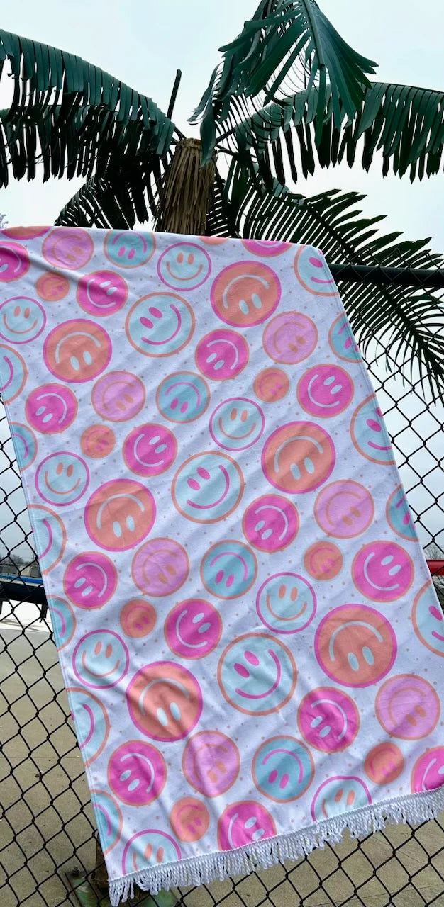 Fringe Beach Towels- MULTIPLE DESIGNS