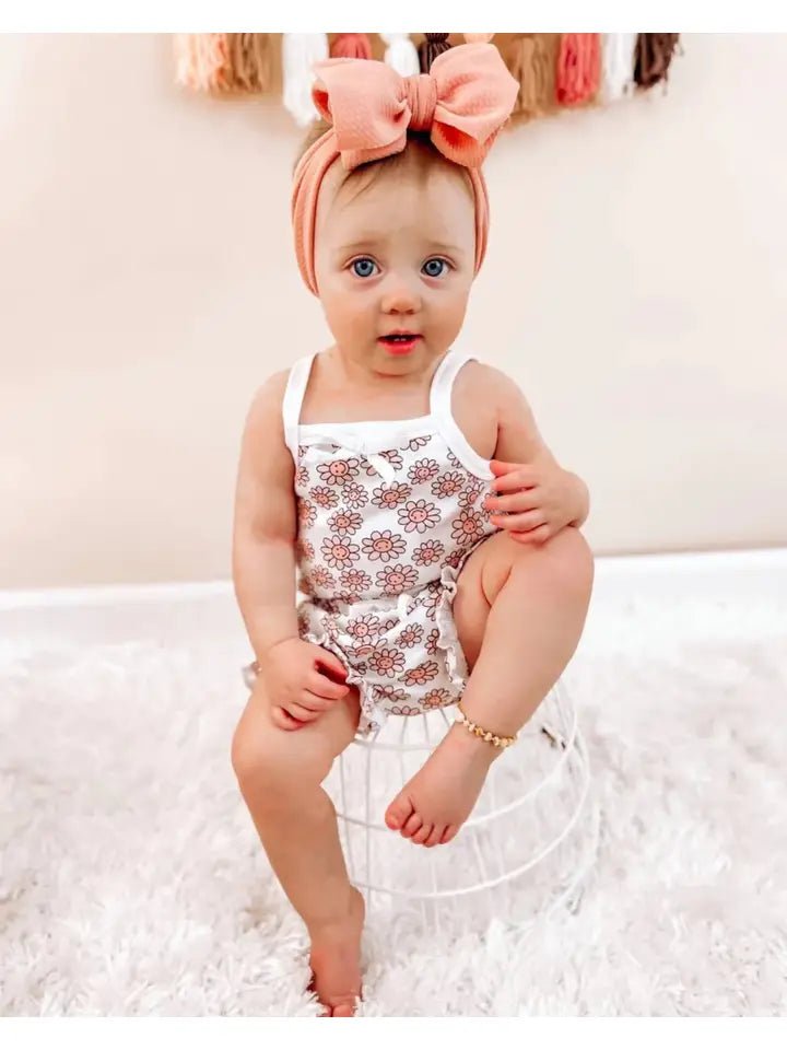 Lucky Panda Kids: Happy Daisy Bodysuit Tank/Short baby set