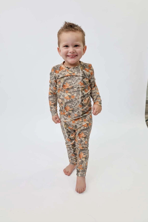 Belle & Bros: Hunter Camo Ribbed Bamboo Two Piece Set