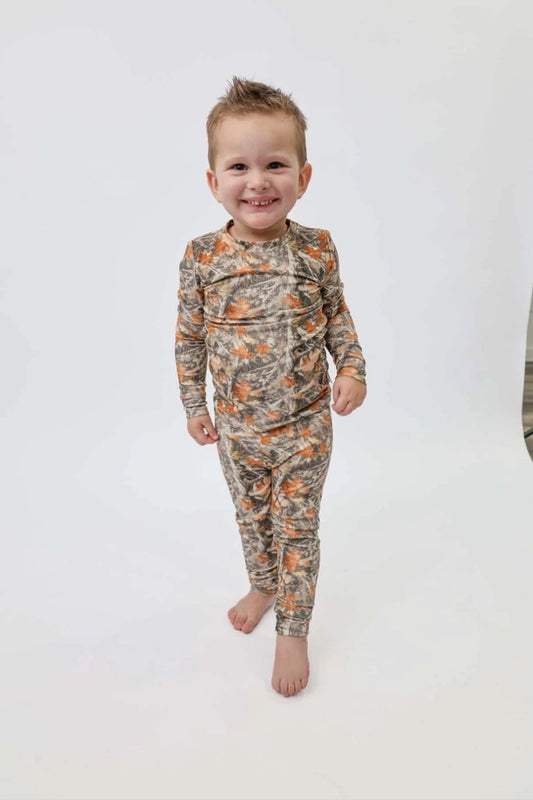 Belle & Bros: Hunter Camo Ribbed Bamboo Two Piece Set