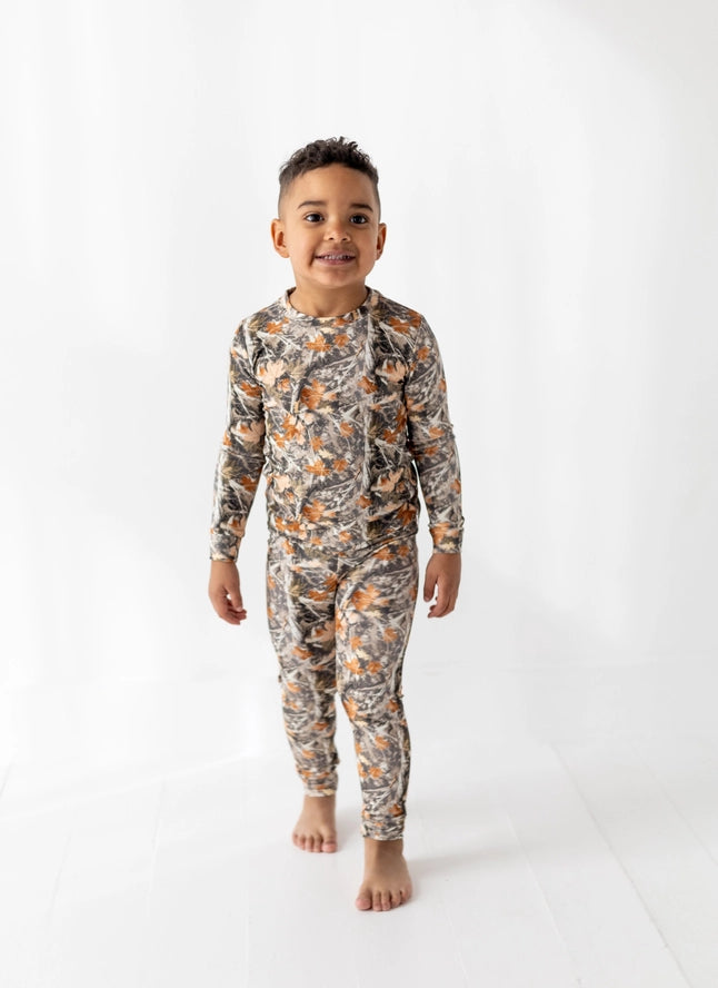 Belle & Bros: Hunter Camo Ribbed Bamboo Two Piece Set