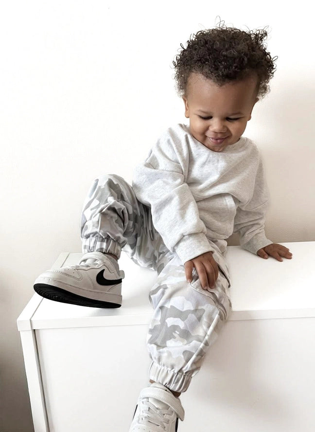 Lettie Grays: Icy Camo Cargo Jogger