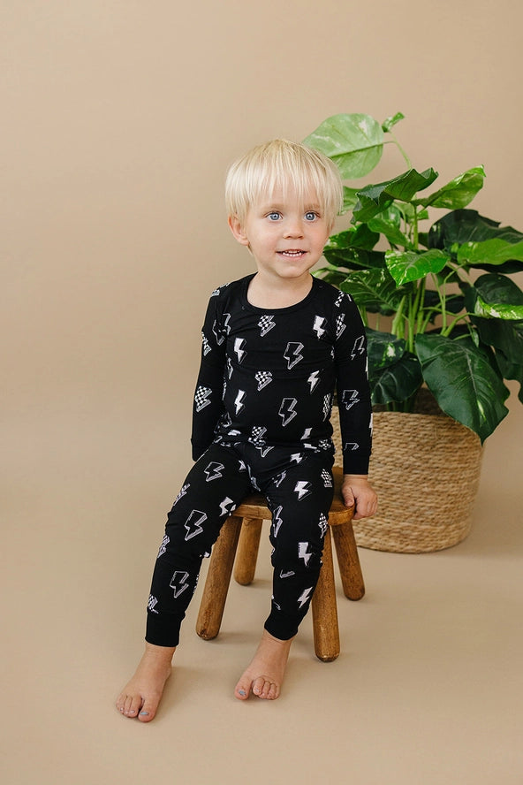 Lucky Panda Kids: Ink Bolts Bamboo Two Piece Set