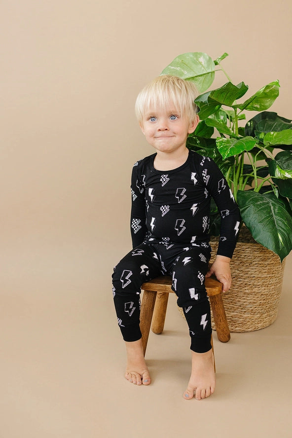 Lucky Panda Kids: Ink Bolts Bamboo Two Piece Set