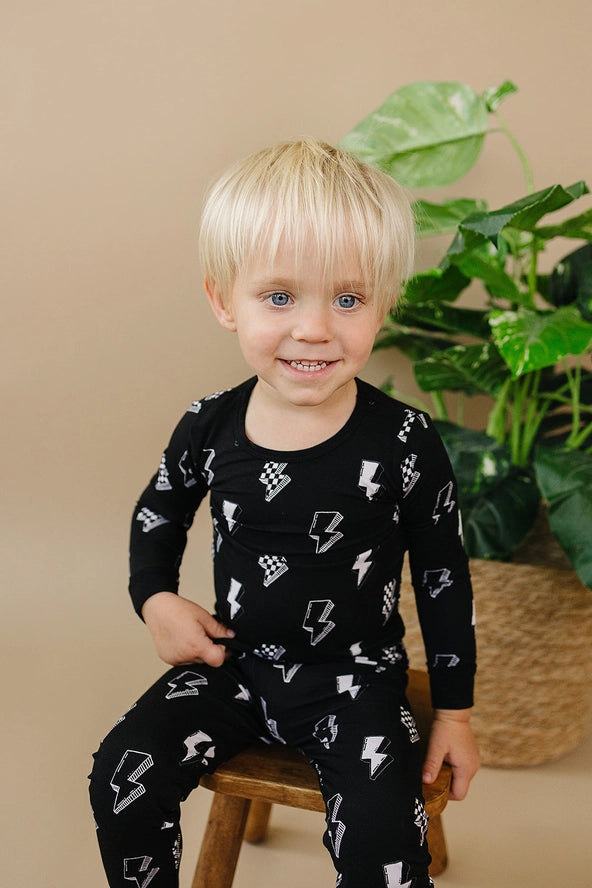 Lucky Panda Kids: Ink Bolts Bamboo Two Piece Set