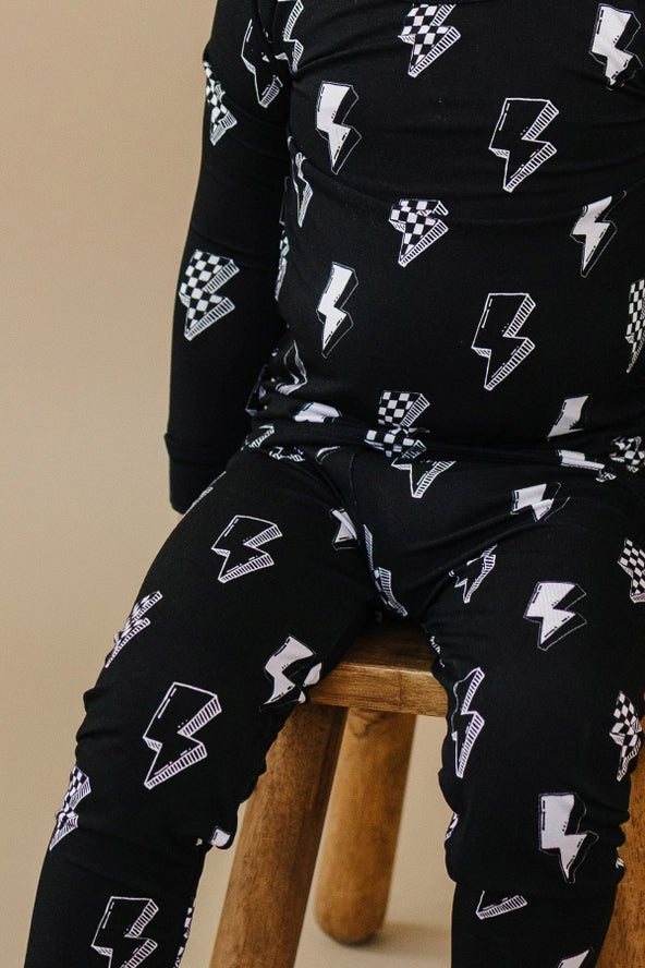 Lucky Panda Kids: Ink Bolts Bamboo Two Piece Set