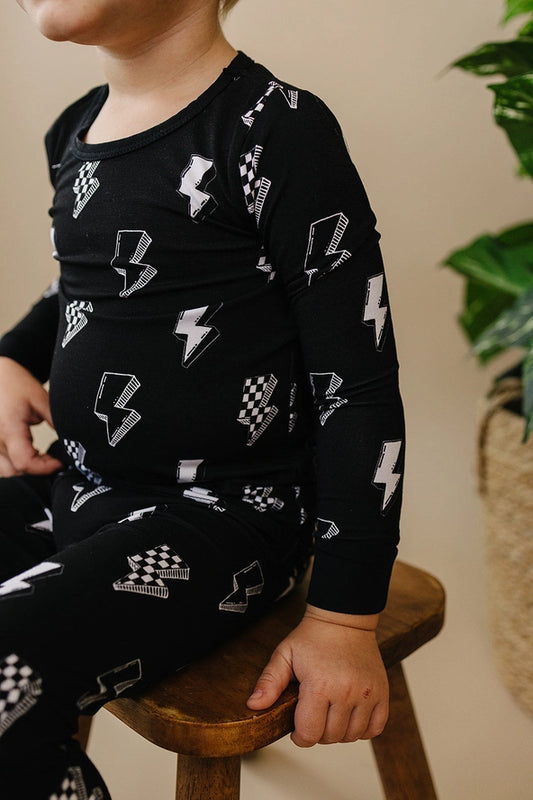 Lucky Panda Kids: Ink Bolts Bamboo Two Piece Set